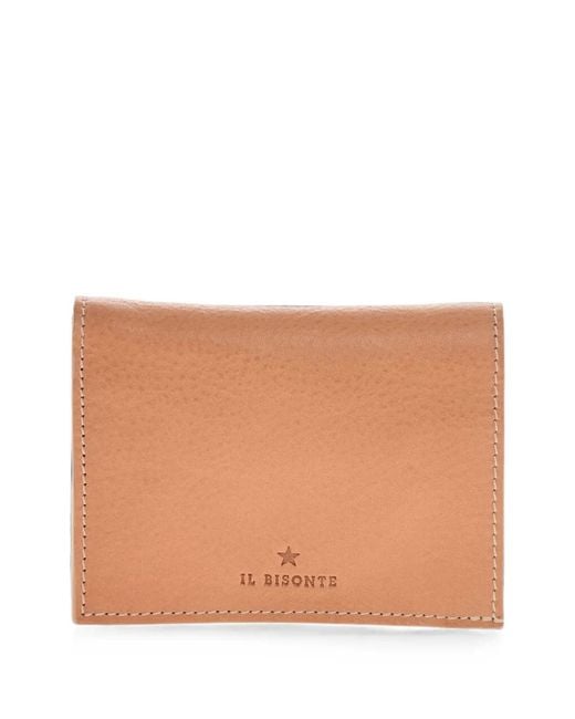 Il Bisonte Natural Zip-Around Leather Wallet