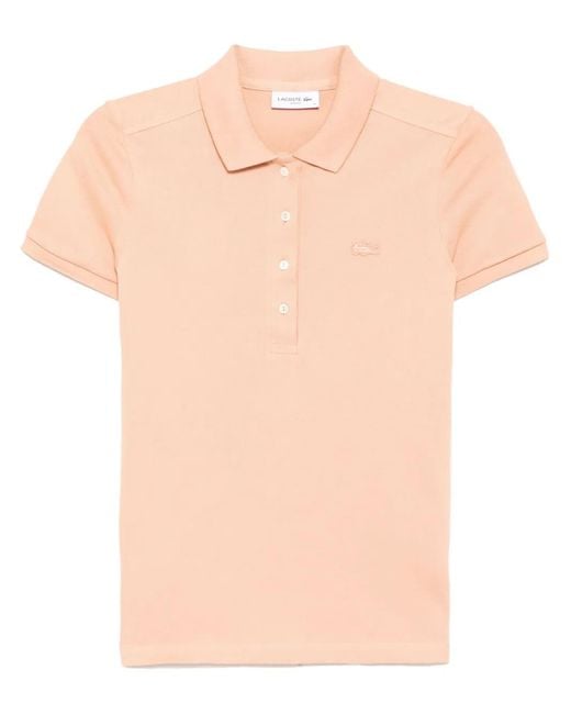 Lacoste Pink Logo-Patch Top