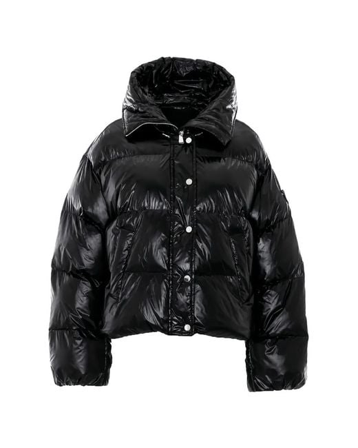 Pinko Black Impasto Padded High-Neck Jacket