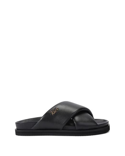 Kurt Geiger Black Baron Cutout Slide Sandals for men