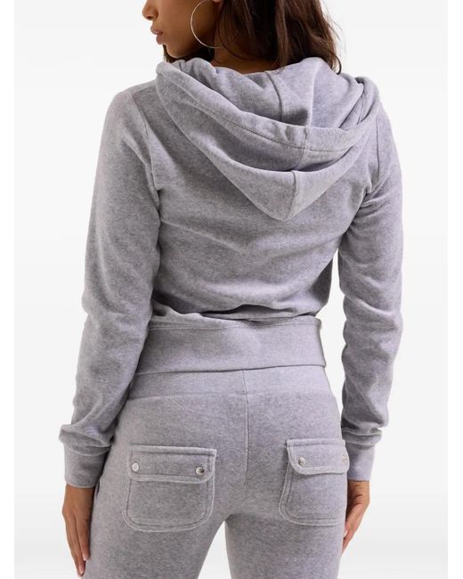 Juicy Couture Gray Robertson Textured Hoodie