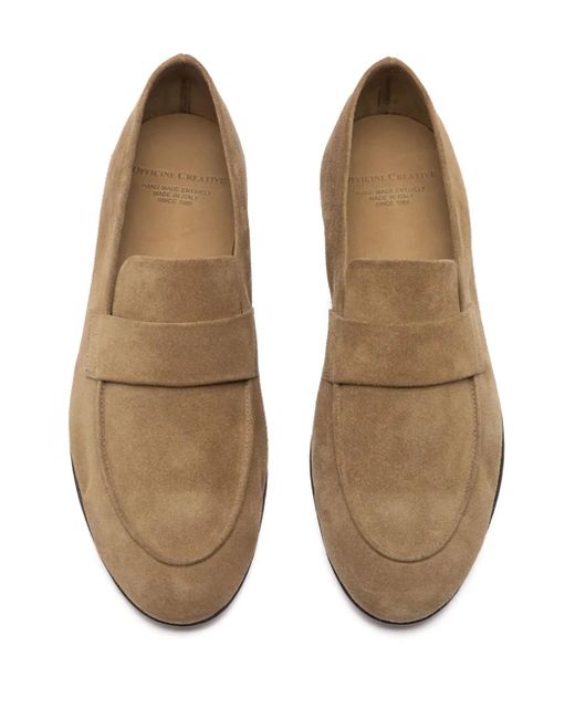 メンズ Officine Creative スエード ローファー Brown