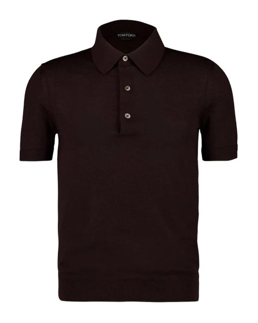 メンズ Tom Ford ショートスリーブ ポロシャツ Black