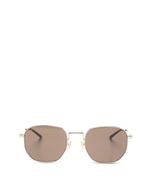 Gucci Metallic Geometric-Frame Sunglasses
