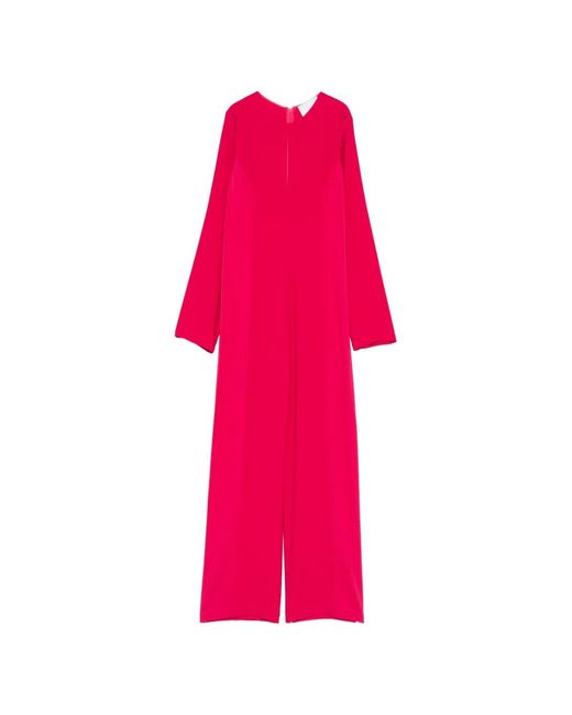 Erika Cavallini Semi Couture Pink Long-Sleeve Jumpsuit