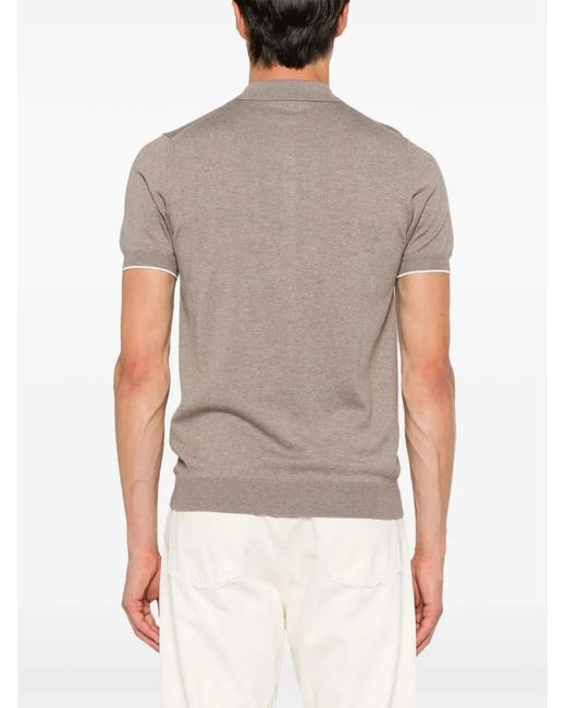 Jeordie's Gray Short-Sleeve Polo Shirt for men