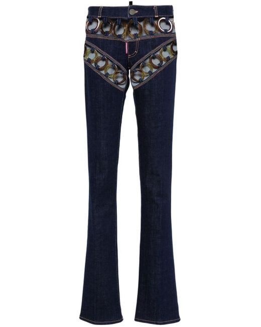DSquared² Flared Jeans in het Blue