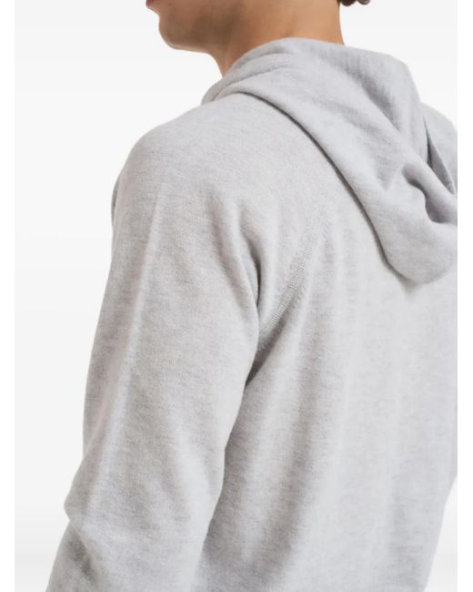 Kangra Gray Drawstring Hoodie for men