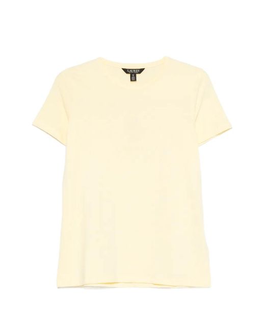 Ralph Lauren Natural Logo-Embroidered T-Shirt