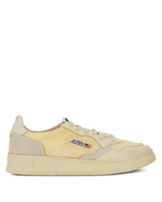 Autry Natural Panelled Low-Top Sneakers for men