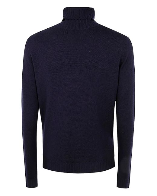 MD75 Blue Wool Jumper for men