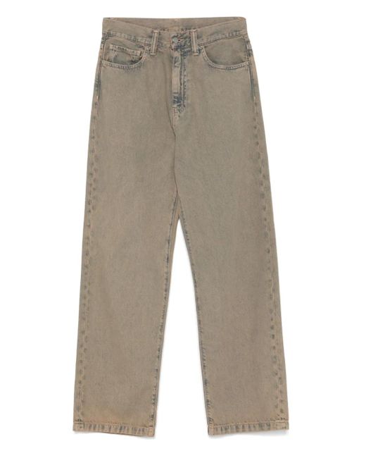Carhartt Jeans Met Logopatch in het Gray voor heren