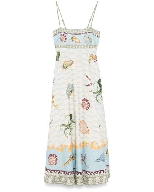 ALÉMAIS White Bath House Maxi Dress