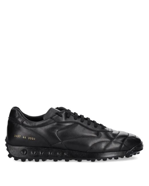 Common Projects Black Soccer Leather Sneakers for men