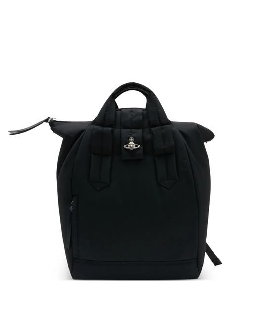 Vivienne Westwood Black Handle Steven Backpack