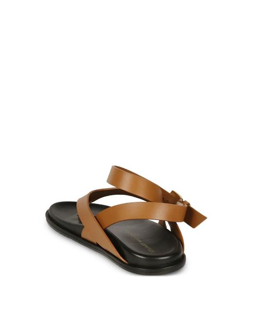Stuart Weitzman White Ankle-Strap Sandals