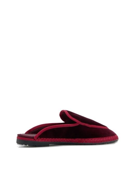 Flabelus Red Bruna Piped Bruna Loafers