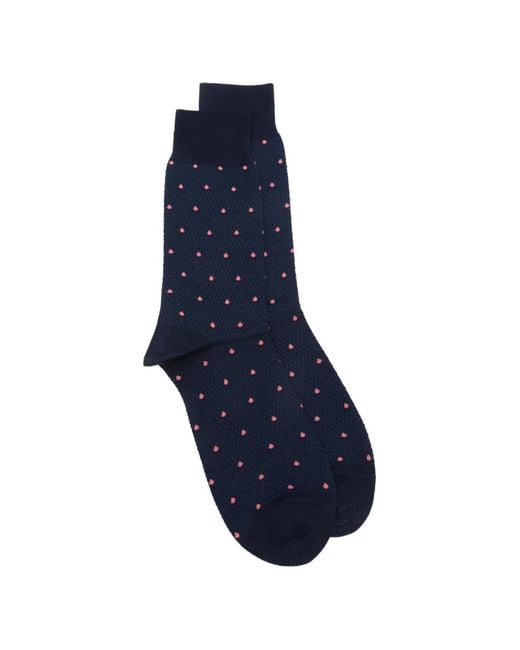 Paul Smith Blue Naveen Polka-Dot Socks for men