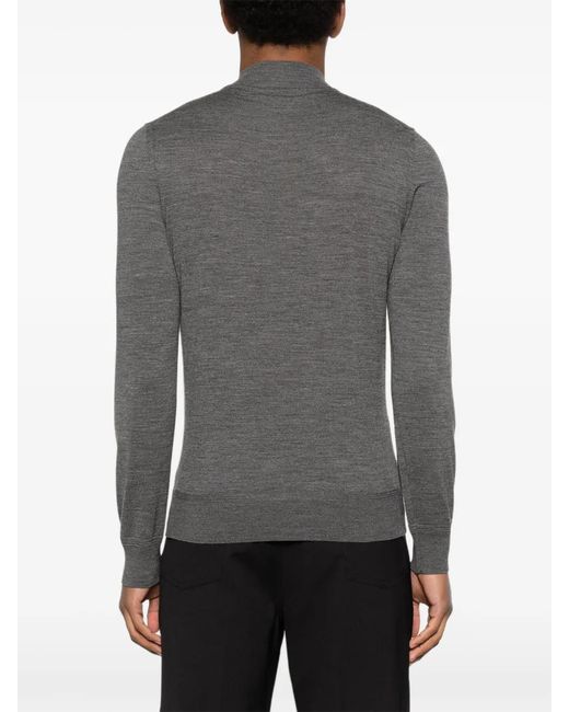 Tom Ford Gray Mélange-Effect Top for men