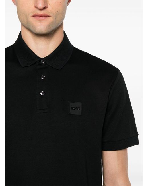 Boss Black Appliqué-logo Polo Shirt for men