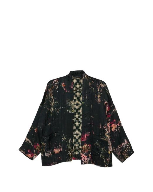 Raga Black Long-Sleeve Printed Jacket
