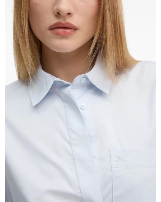 Camicia Con Taschino di Pedro Del Hierro Madrid in Blue