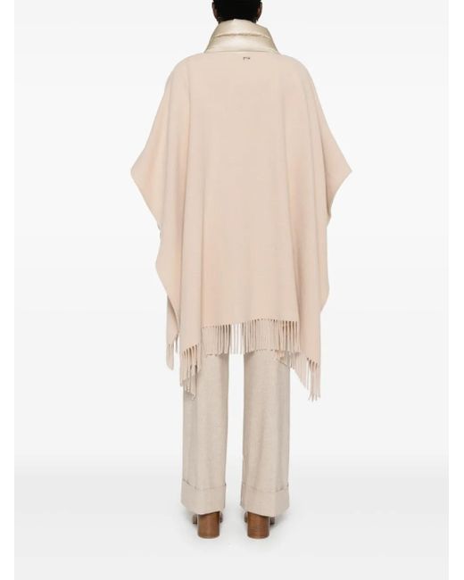 Herno Natural Cape Mit Fransen