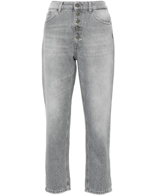 Dondup Gray Koons Stud-Embellished Jeans