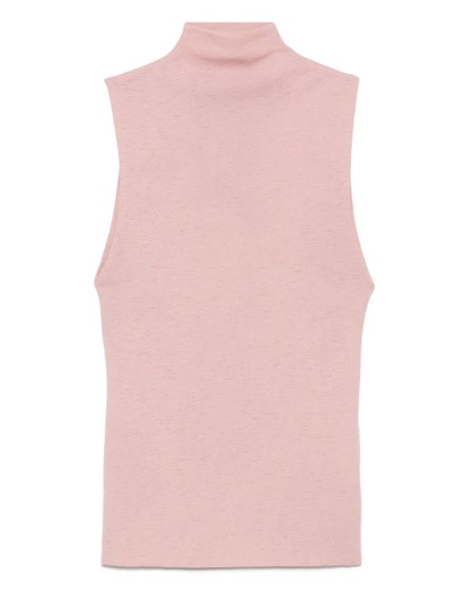Nanushka Top Met Col in het Pink