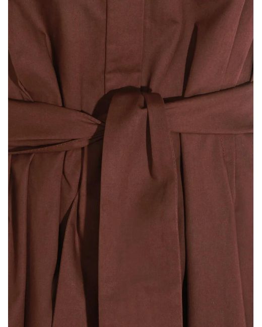 Antonelli Brown Sequin-Embellished Belted Midi Dress