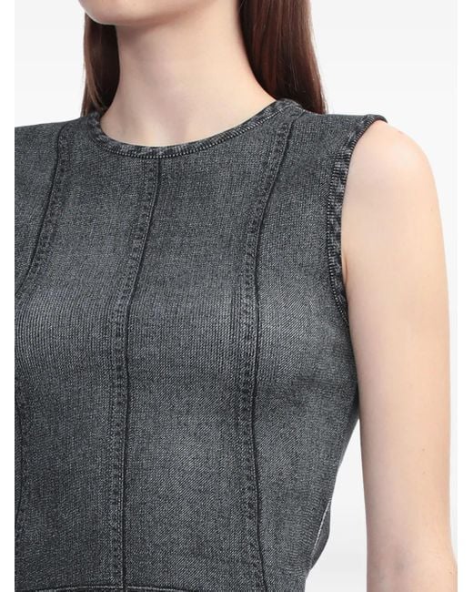 Canotta Con Stampa Denim di Rag & Bone in Gray