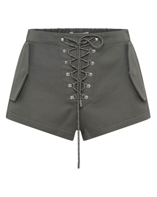 Dion Lee Hiking Parachute Shorts in het Gray