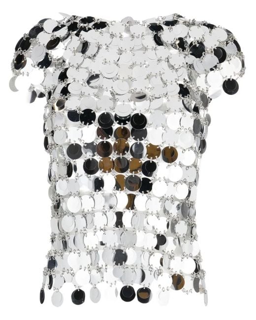 Rabanne White Chainmail Top