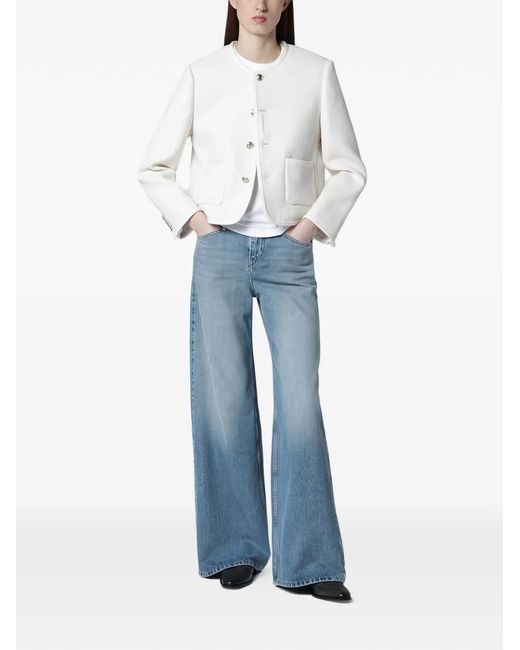 DUNST White Button Jacket