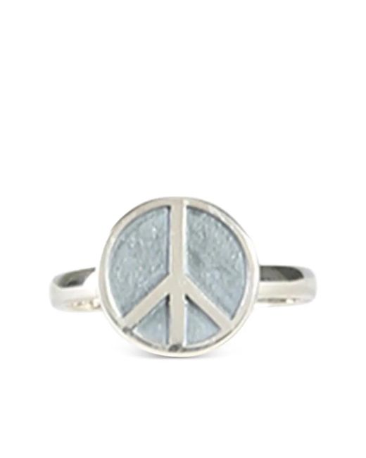 Needles Ring Mit Friedenszeichen in Metallic für Herren