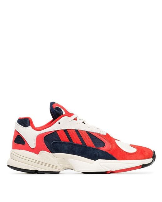 adidas Suede Yung 1 Sneakers in Red for 