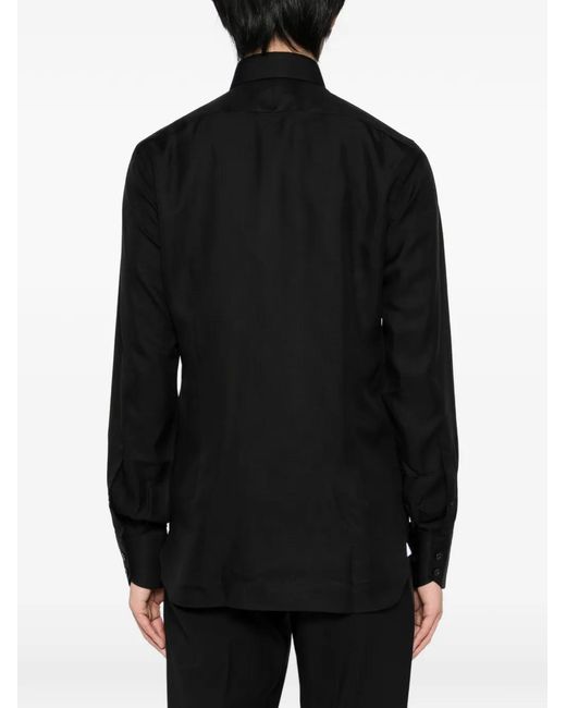 Tom Ford Black Washed Twill Shirt for men