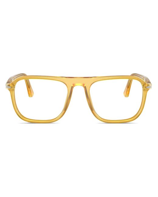 Persol Metallic Jacques Oversize-Frame Glasses