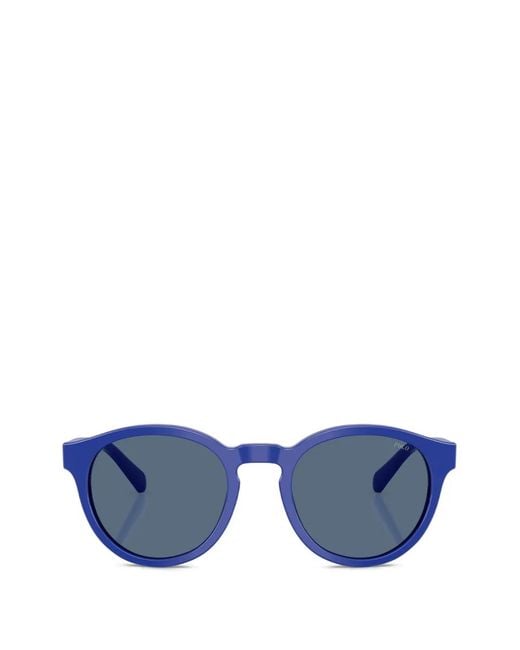 Polo Ralph Lauren Blue Round-Frame Sunglasses for men