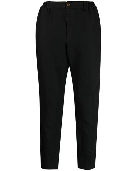 Pantalones ajustados con motivo chevron COMME DES GARÇON BLACK de color Black