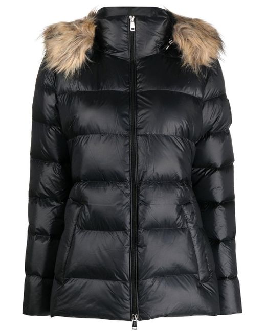 Polo Ralph Lauren Synthetic Belted Puffer Jacket in Black | Lyst Australia