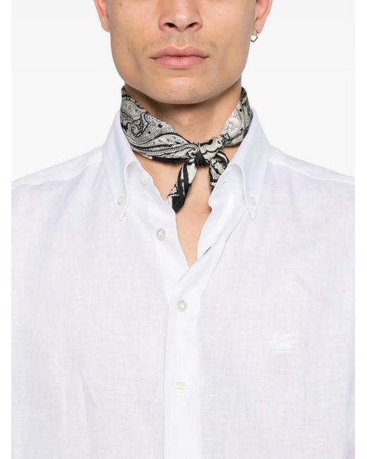 Camisa Con Botones Etro de hombre de color White