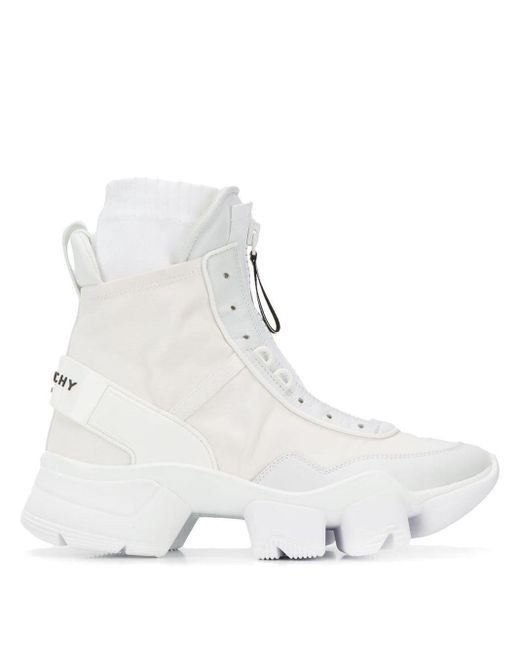 Givenchy White Jaw High Sneakers for men