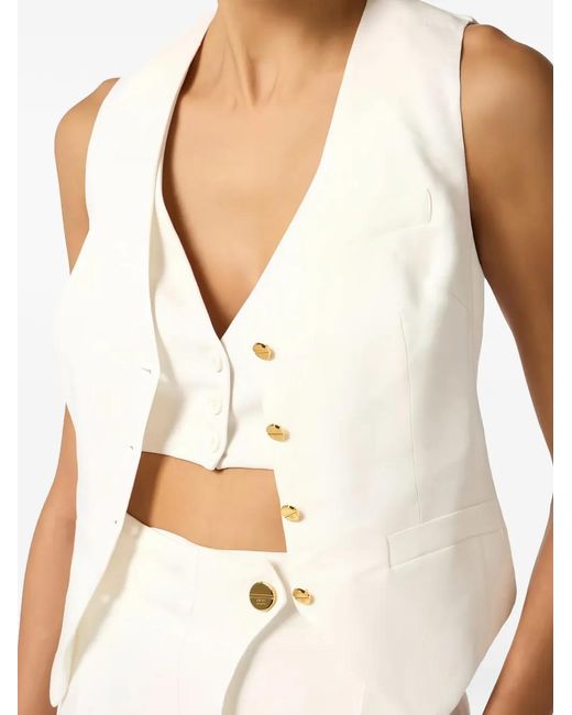 Elisabetta Franchi White Jackets