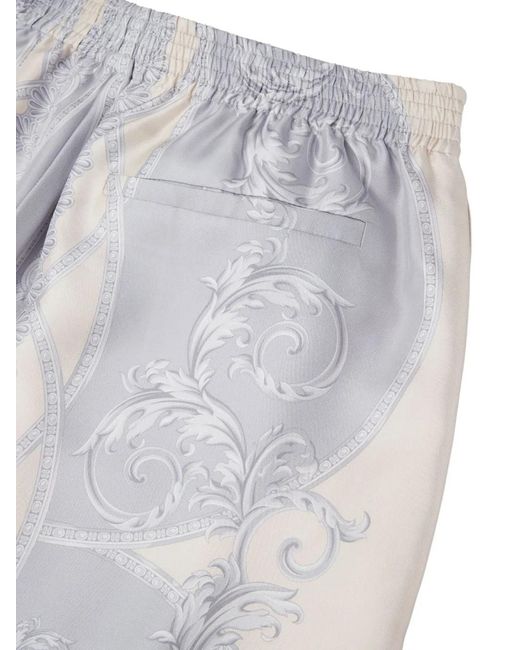Versace Gray La Coupe Des Dieux Shorts for men