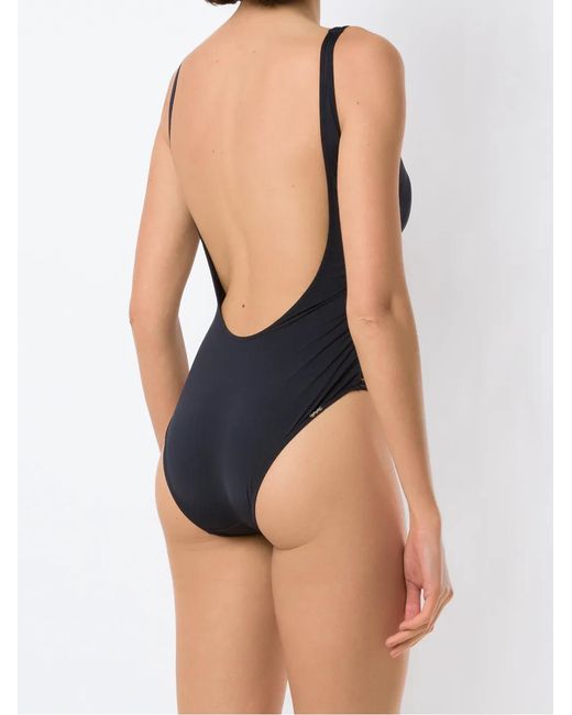 Amir Slama Black Cut-Out Swimsuit