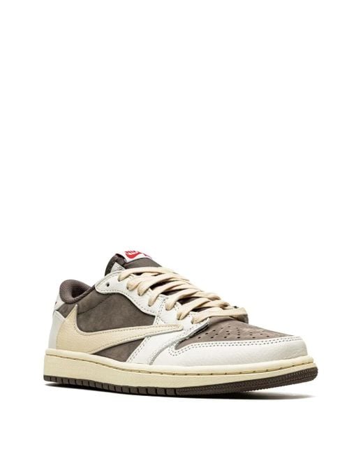 Nike Brown X Travis Scott Air 1 Low Og "Reverse Mocha" Sneakers