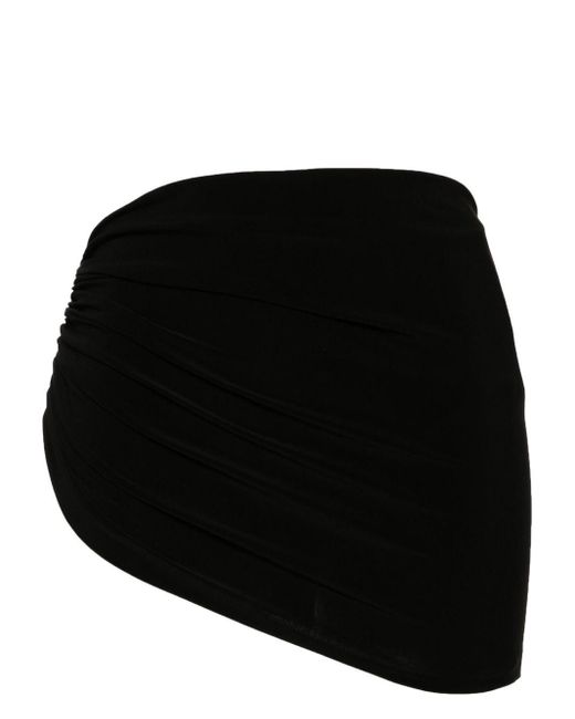 Norma Kamali Black Diana Skirt Bikini Bottom