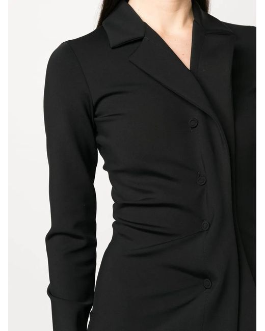 Sportmax Black Button-Fastening Detail Jacket