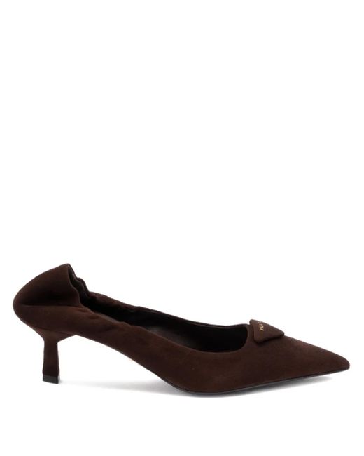 Prada Brown Pumps mit spitzer Kappe
